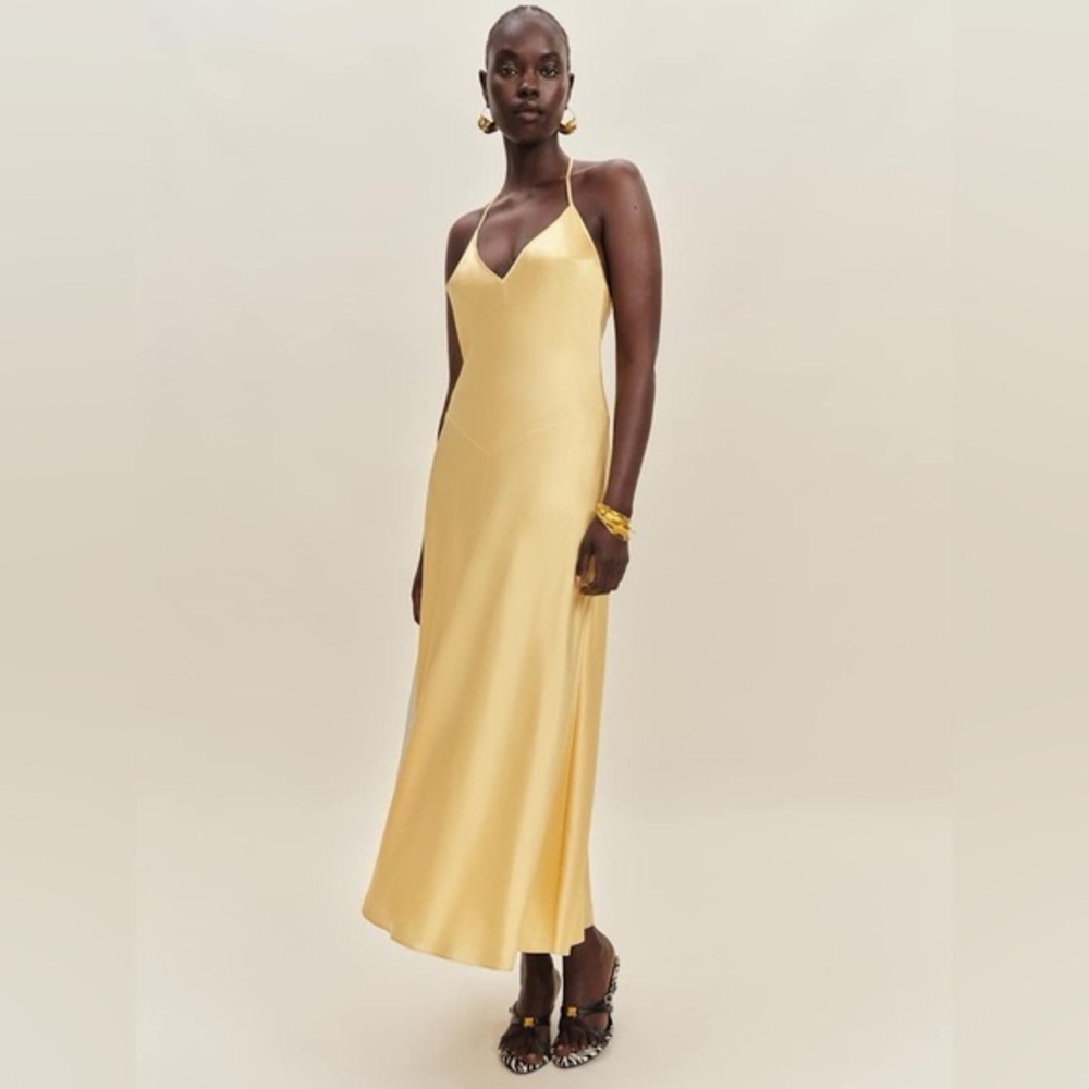 Reformation Nari Silk Sunshine Dress NWT